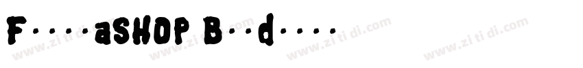 FuturaSHOP Bold字体转换